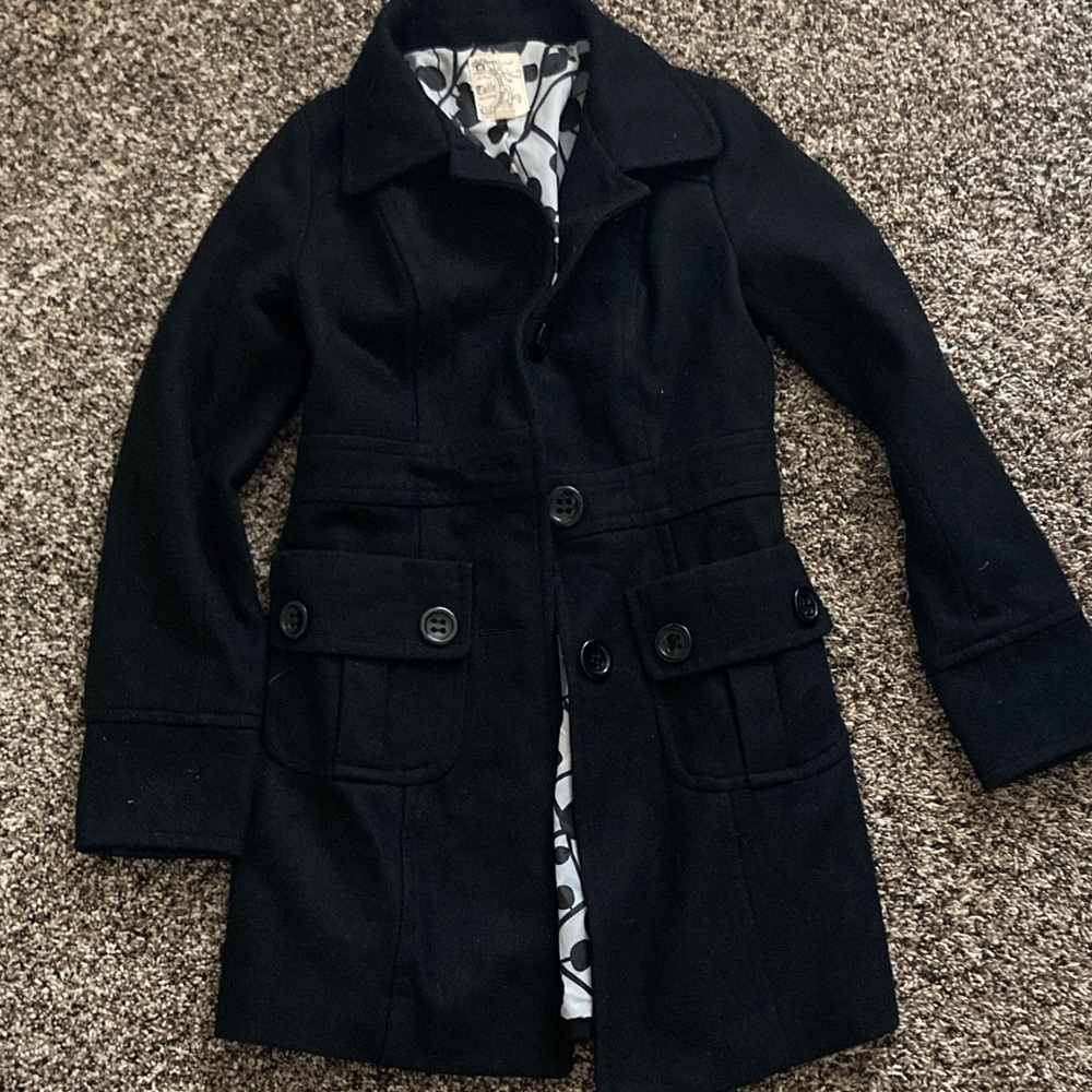 Tulle Black And Gray Patterned Jacket - image 1